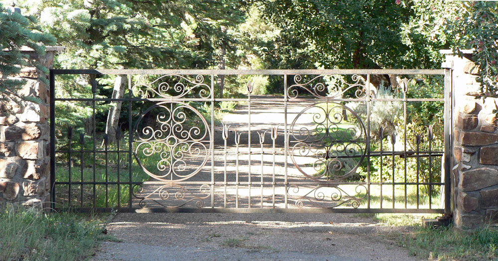 Ironwork / Forged Steel Entry Gate / Tesuque, NM