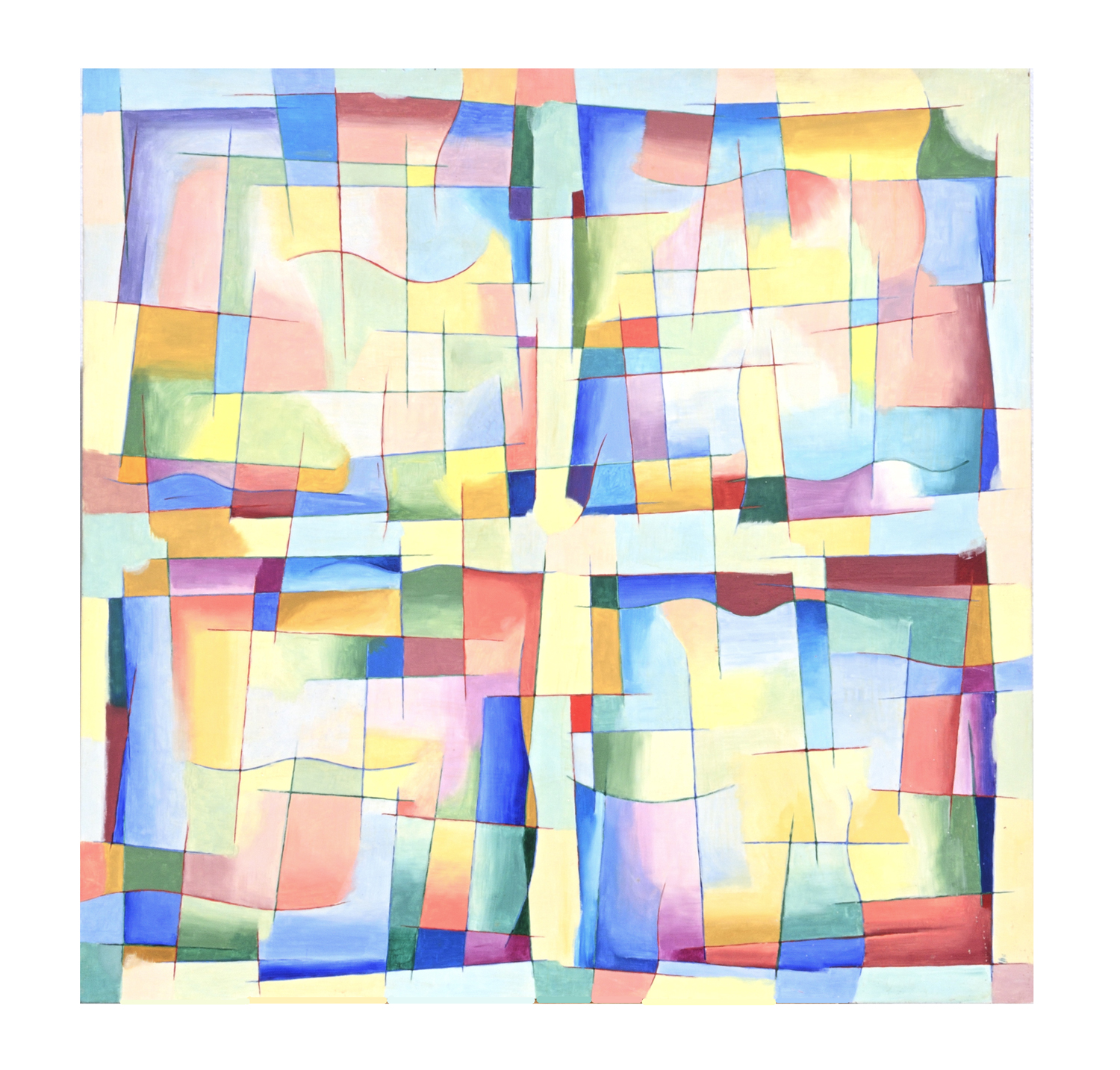 \'Four (Abstract Squares 2)\' 1994 / Oil Painting / ©David Larson
