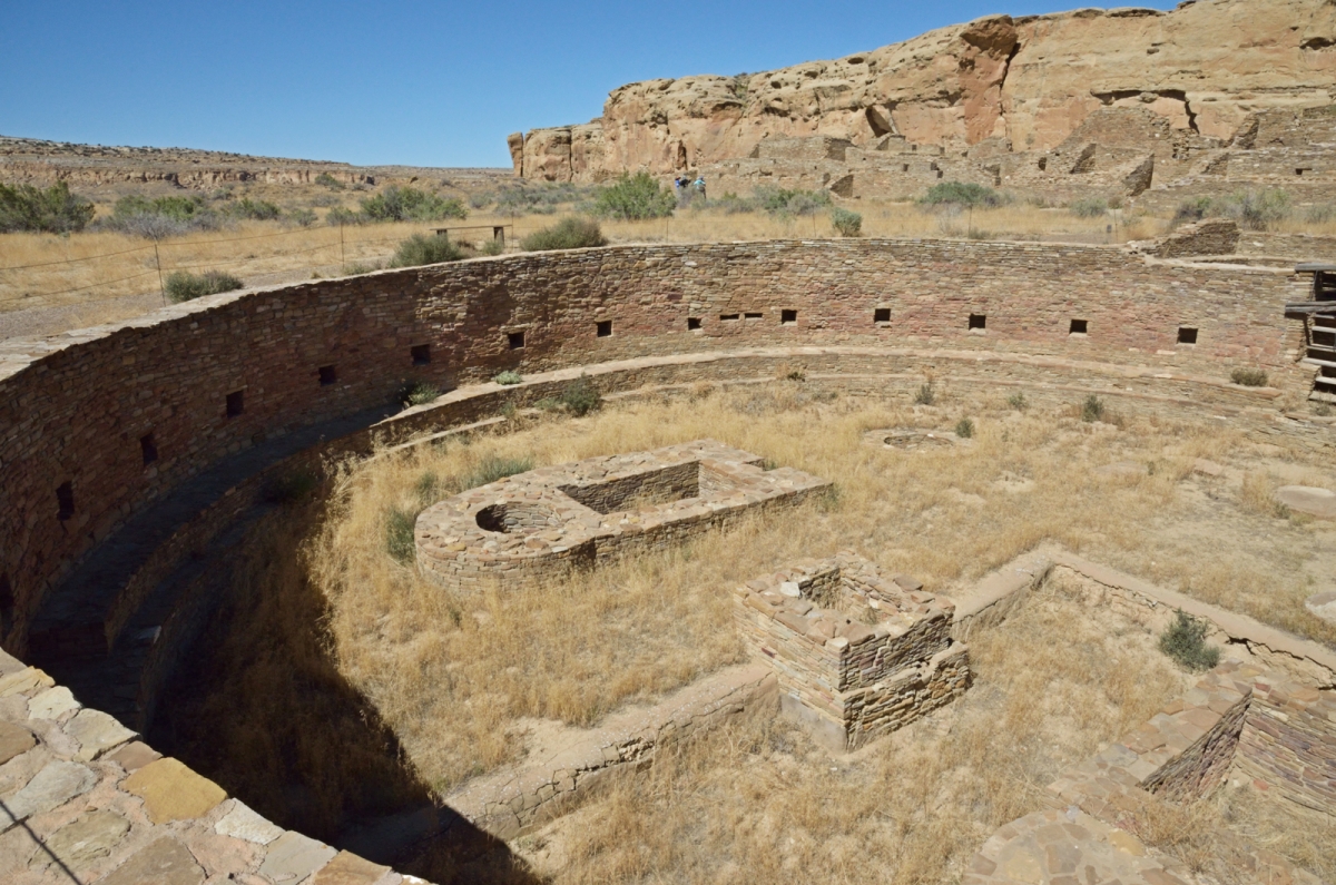 Kiva at Hungo Pavi Ruins at Chaco Canyon NHP
