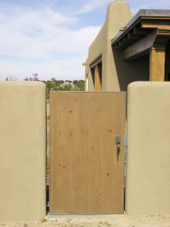 Wall Gate / Welded Steel & Wood / Santa Fe, NM / Las Campanas