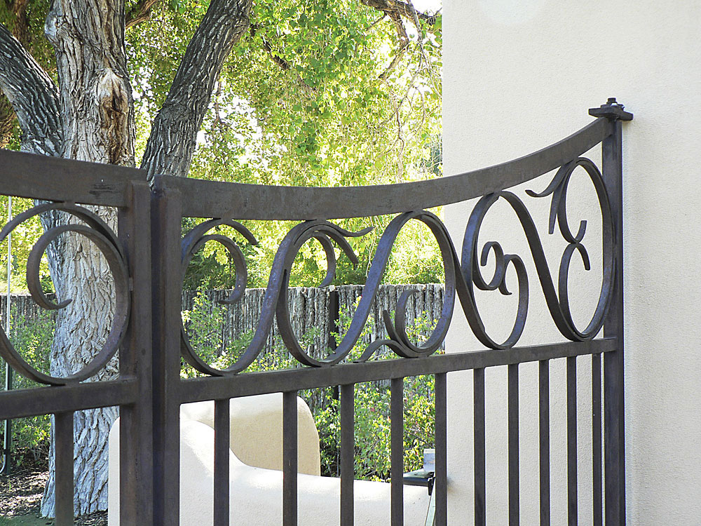Entry Gates / Forged & Welded Steel / La Mesita Ranch / Nambe, NM