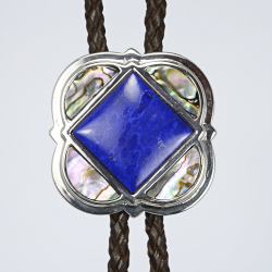 Bola Tie / Silver 925 / Lapis Lazuli / Shell / © David Larson