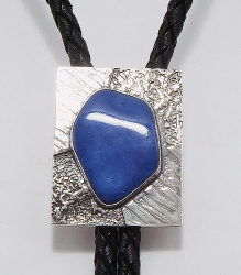 Bola Tie / Silver / Azurite