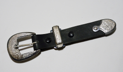 Buckle Set / 3 Piece Ranger Set / Dark Patina & Texture / Silver 925, 935 / ©David Larson
