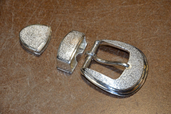 Buckle Set / 3 Piece Ranger Set / Silver 925 / ©David Larson