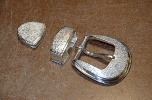 Buckle Set / 3 Piece Ranger Set / Silver 925 / ©David Larson