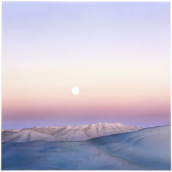 \'Moonrise Over Truchas #1\' 2006 / watercolor / ©David Larson