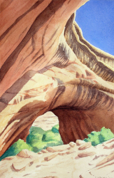 'Natural Bridges' 2007 / watercolor / ©David Larson