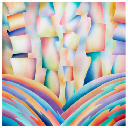 \'Stripes #1\' 2009 / watercolor / ©David Larson