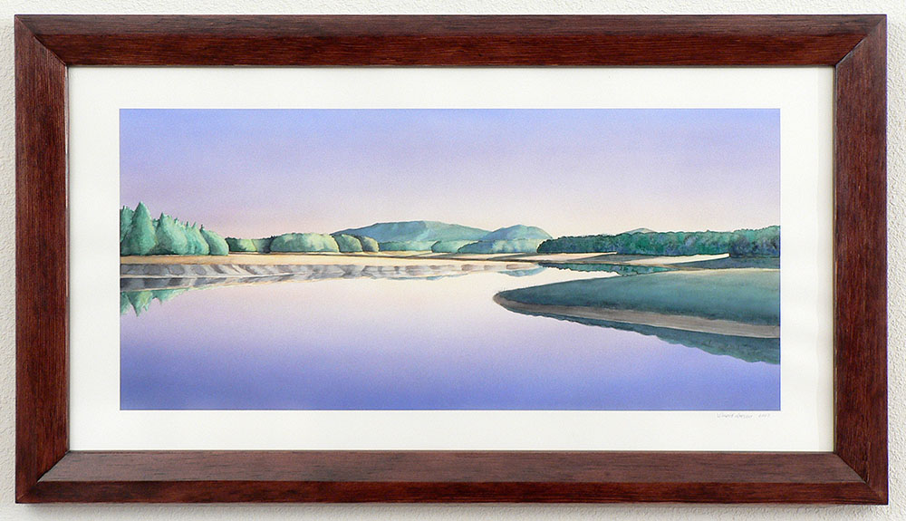 'Tidal Marsh near Mt. Desert Island #1' 2008 / watercolor / ©David Larson