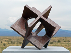 'Squared Circle' David Larson / 2000 / steel / 14" x 14" x 13"