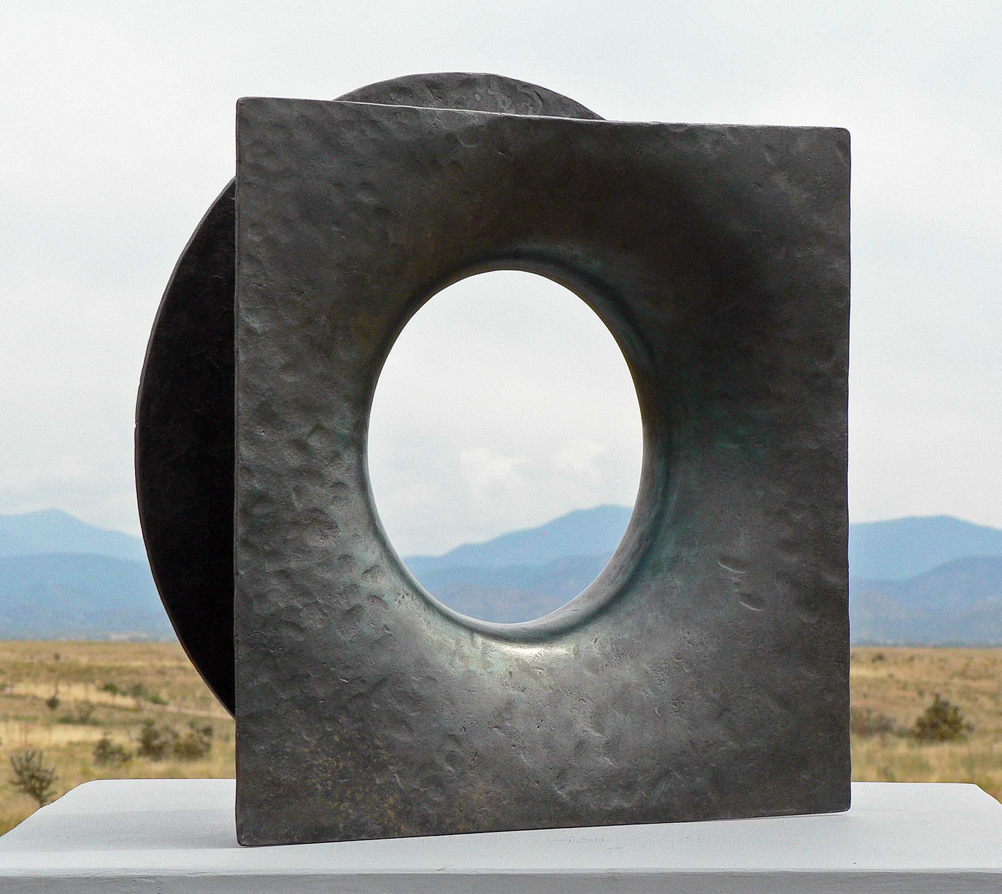 'Forged Ring #1' David Larson / 1999 / steel / 15" x 15" x 4"