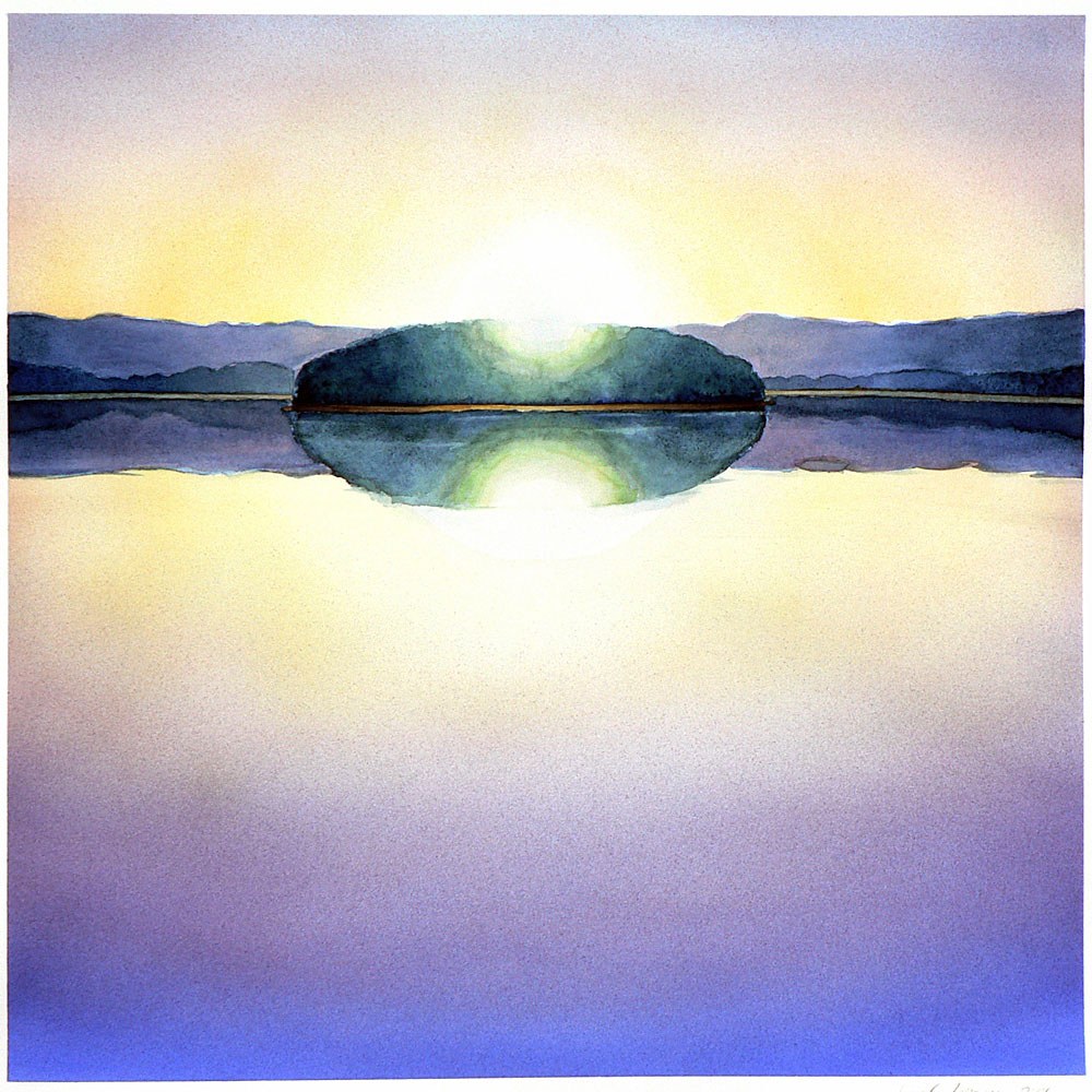 'Calm Lake #1' 2006 / watercolor / ©David Larson