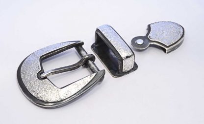 silver buckle set
